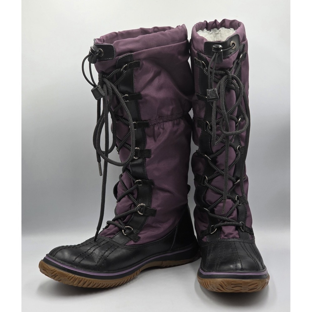 PAJAR Canada Grip Tall Snow Winter Boots Green Purple Womens Size 10 US 41 EU - Picture 7 of 11